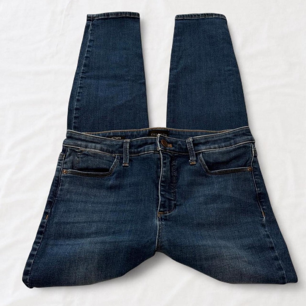 Talbots Medium Wash Denim Skinny Jeggings Size 8 Blue Preppy Stretch Jeans